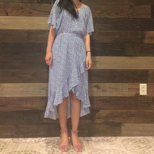 J. Crew Mercantile Dress Blue Floral Midi